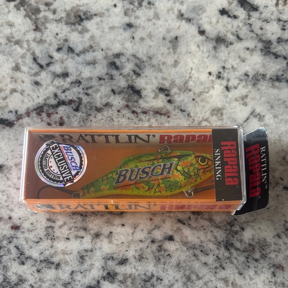 Busch Neon Green Rattlin' Rapala Fishing Lure Limited edition